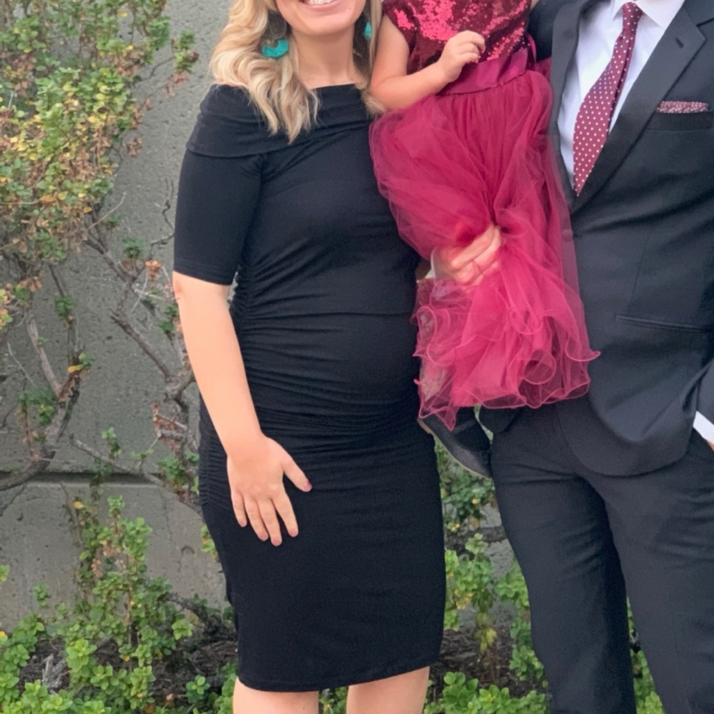 Isabella Oliver Classic Black Maternity Dress